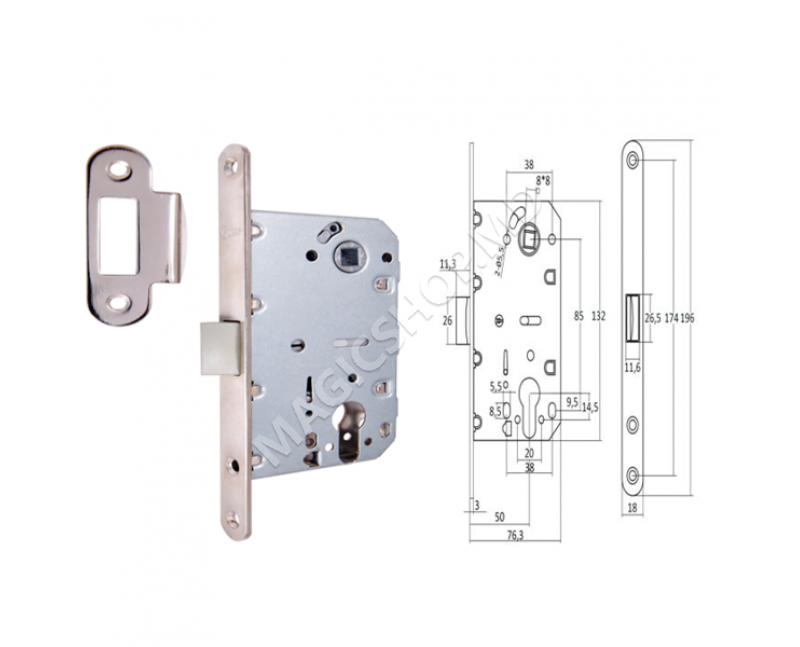 Замок PVC 410 KEY (CP)